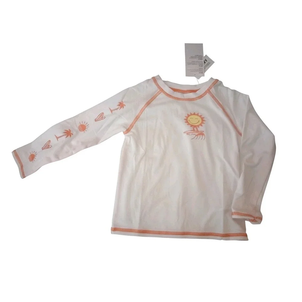 Old Navy Toddler Rashguard Long-Sleeve Swim Top Size 2T NWT